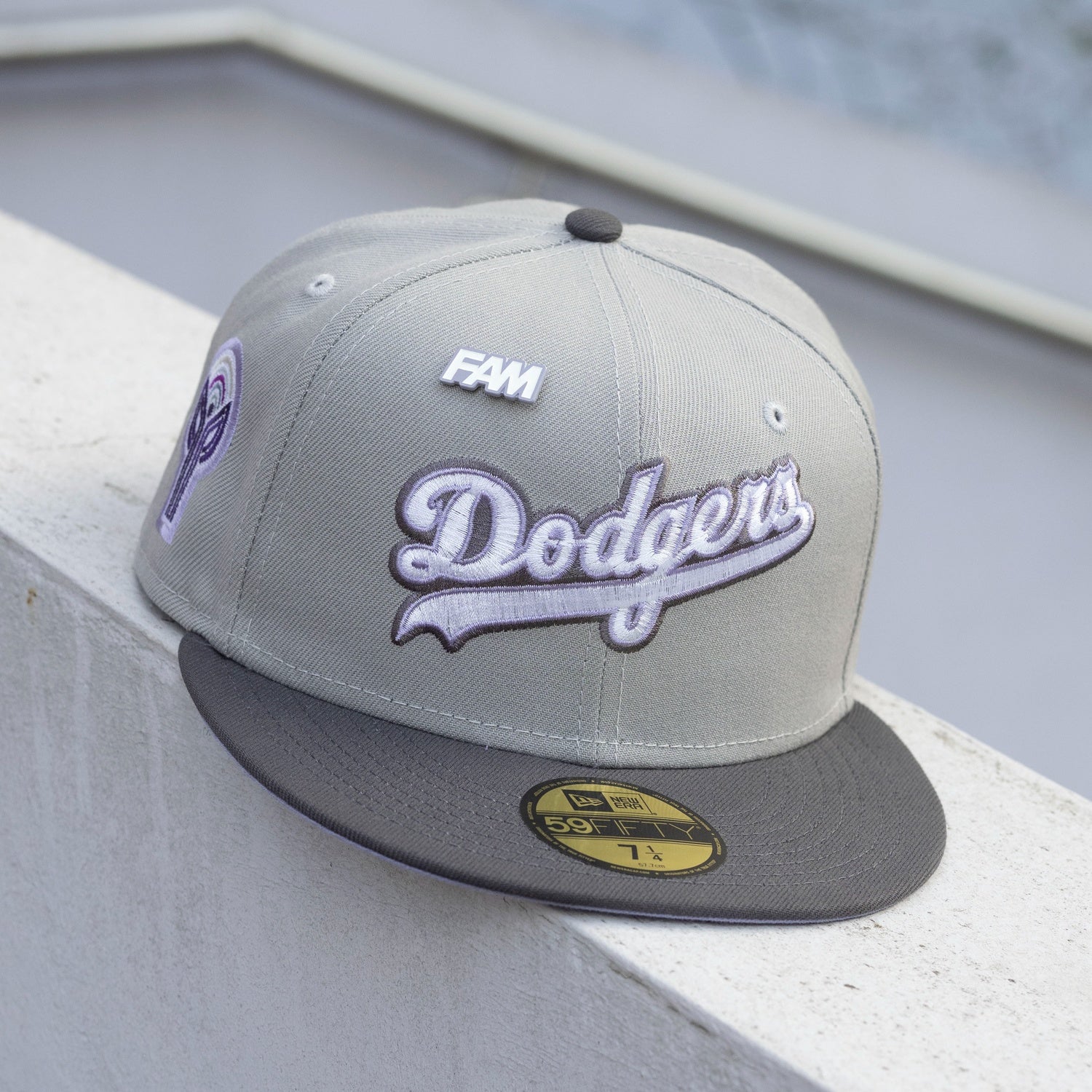 EXCLUSIVE 59FIFTY MLB LOS ANGELES DODGERS 50TH ANNIVERSARY BLACK/SKY BLUE UNDERBRIM
