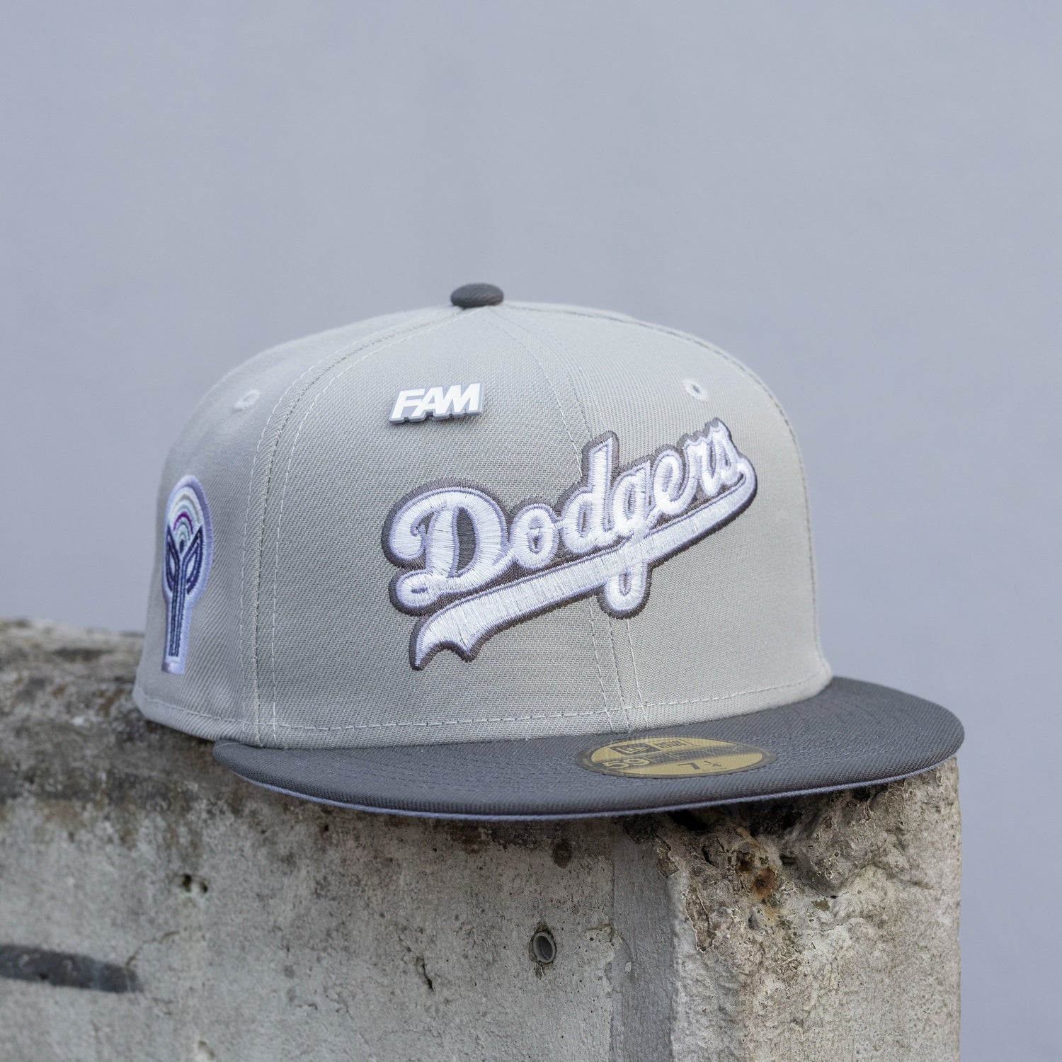 EXCLUSIVE 59FIFTY MLB LOS ANGELES DODGERS 50TH ANNIVERSARY BLACK/SKY BLUE UNDERBRIM