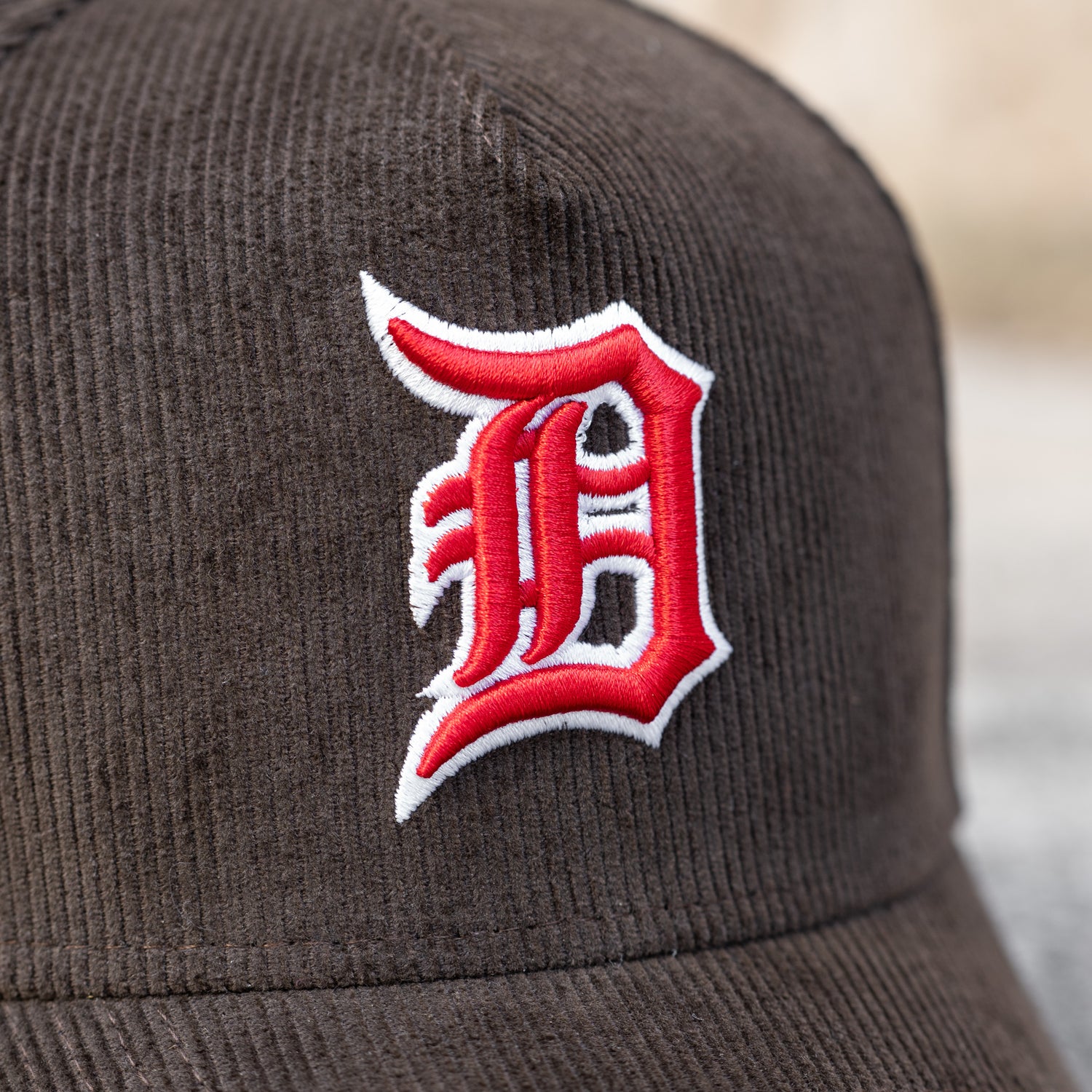 DETROIT TIGERS MLB WALNUT CORDIROY GRAY / NEW ERA 9FORTY A-FRAME