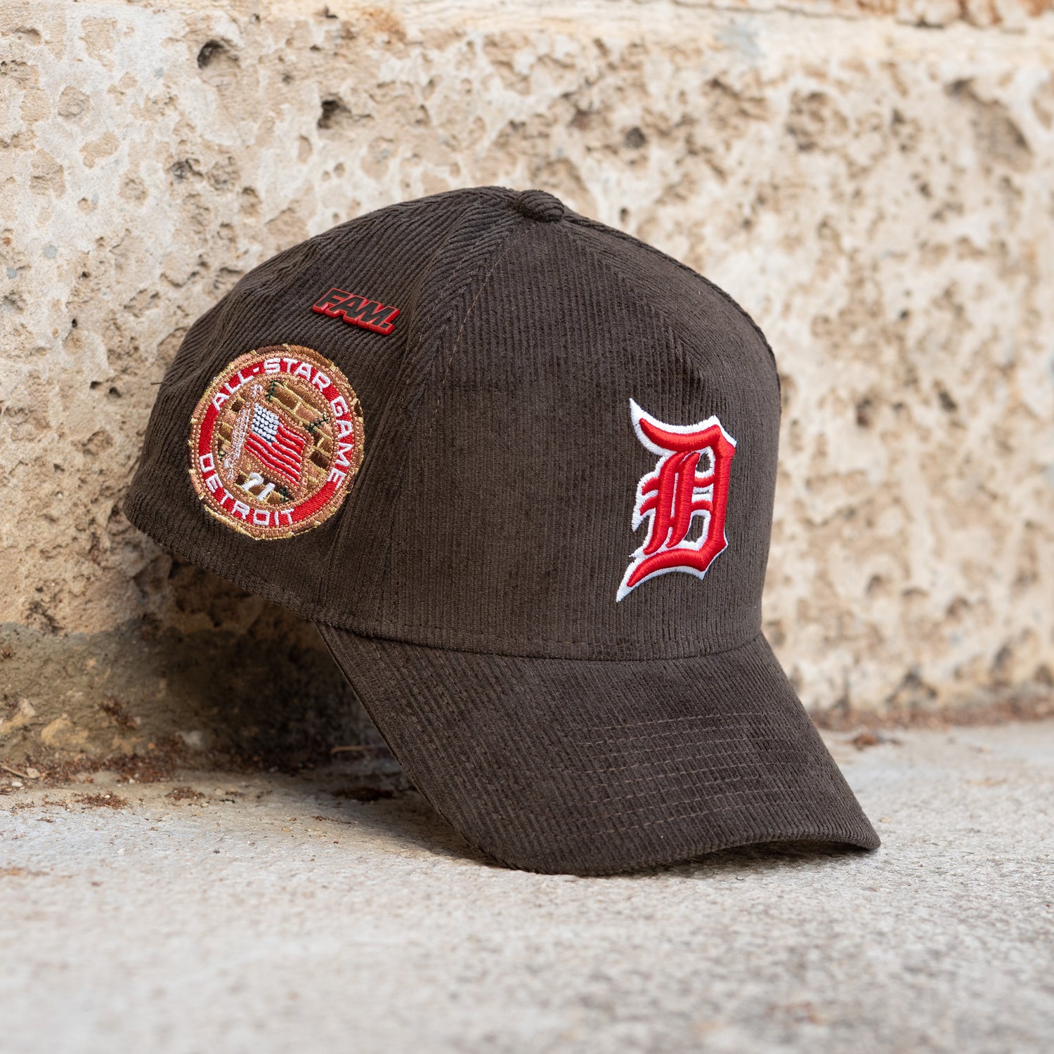 DETROIT TIGERS MLB WALNUT CORDIROY GRAY / NEW ERA 9FORTY A-FRAME