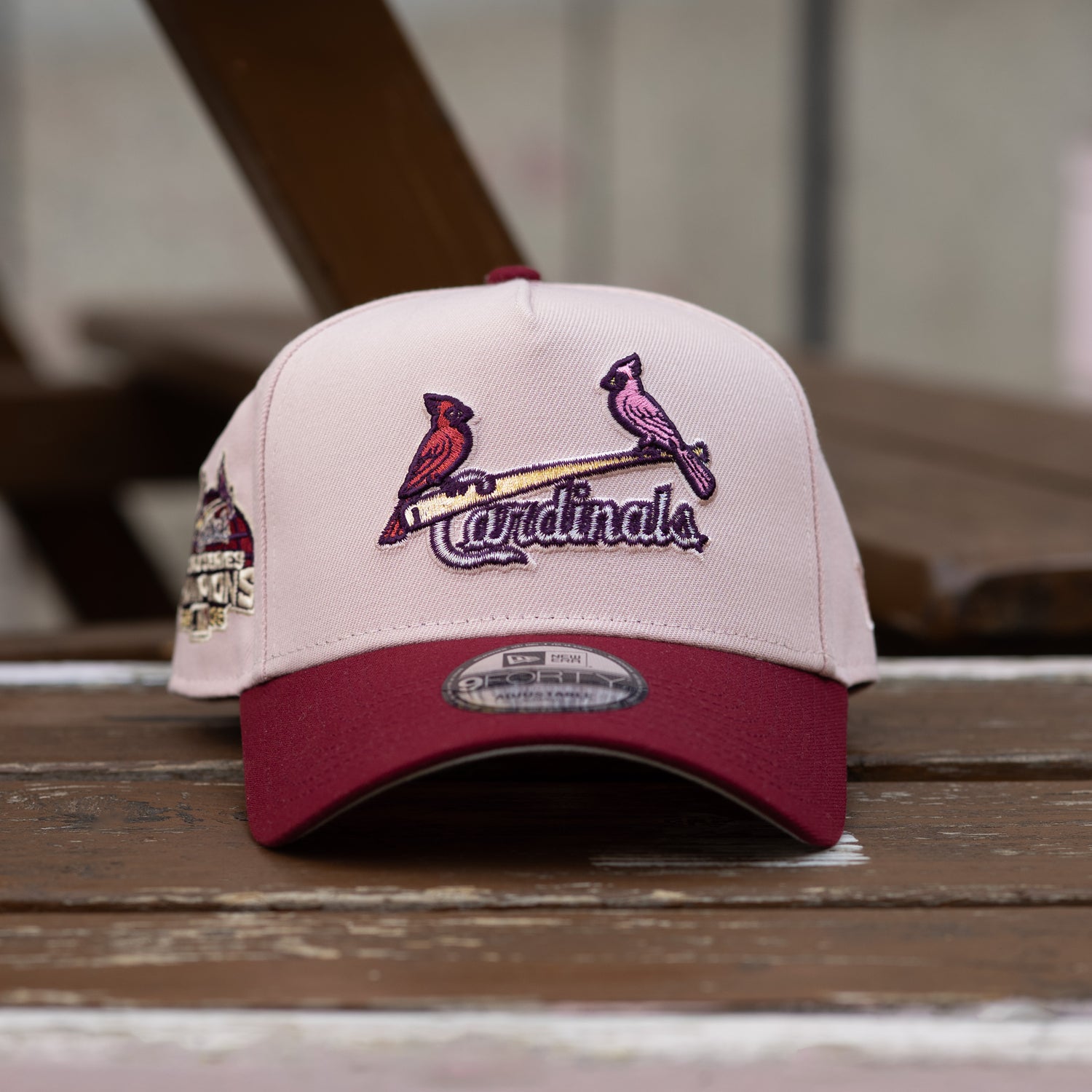 ST. LOUIS CARDINALS MLB PINK CARDINAL TWO TONE GRAY UV / NEW ERA 9FORTY A-FRAME