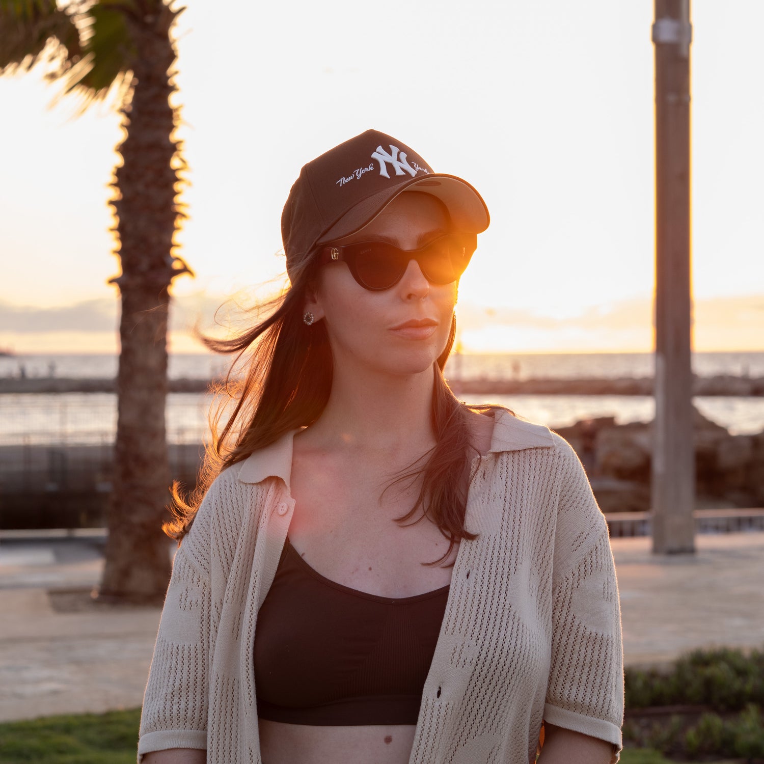 EXCLUSIVE NEW ERA 9FORTY A-FRAME MLB NEW YORK YANKEES BROWN / CREAM UV SNAPBACK