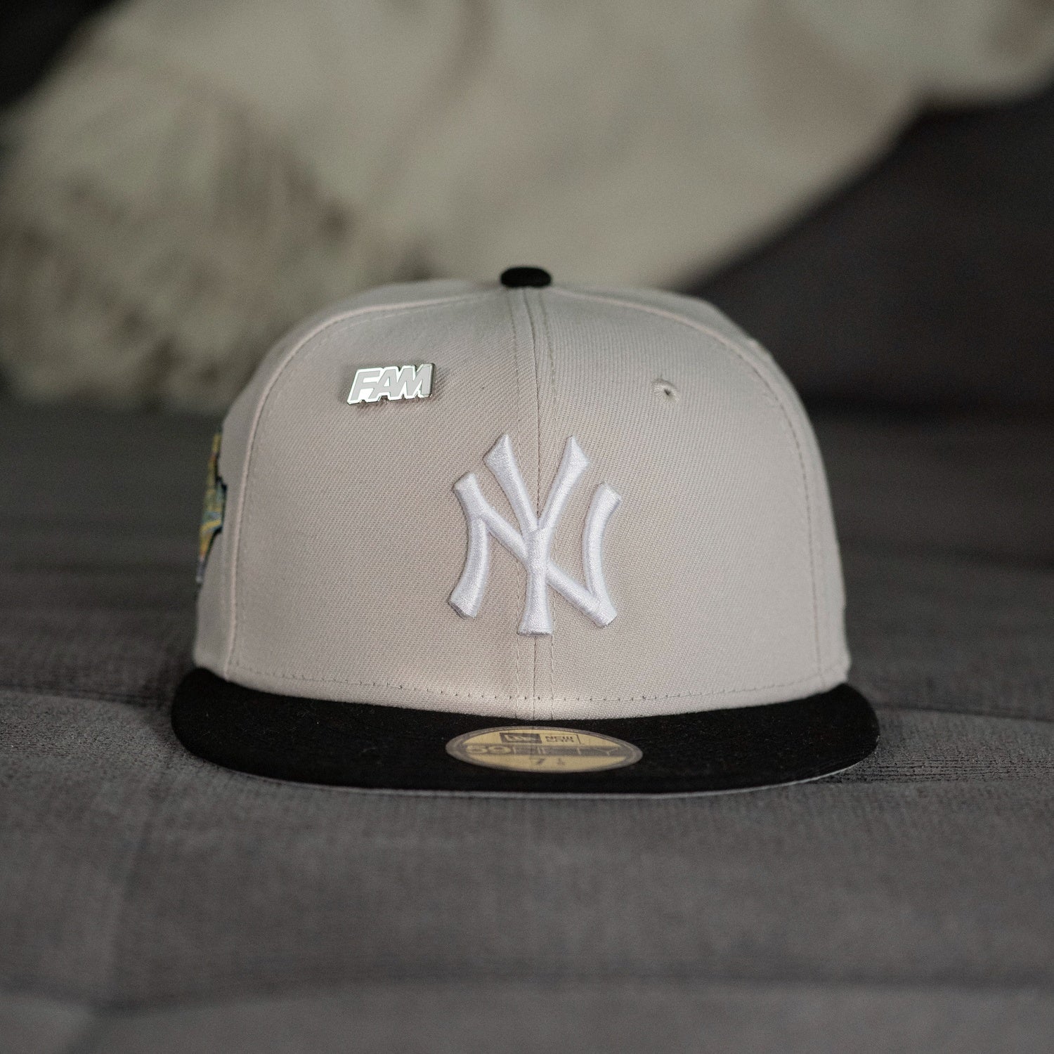 NEW ERA 59FIFTY MLB NEW YORK YANKEES WORLD SERIES 1996 TWO TONE / GREY UV FITTED CAP