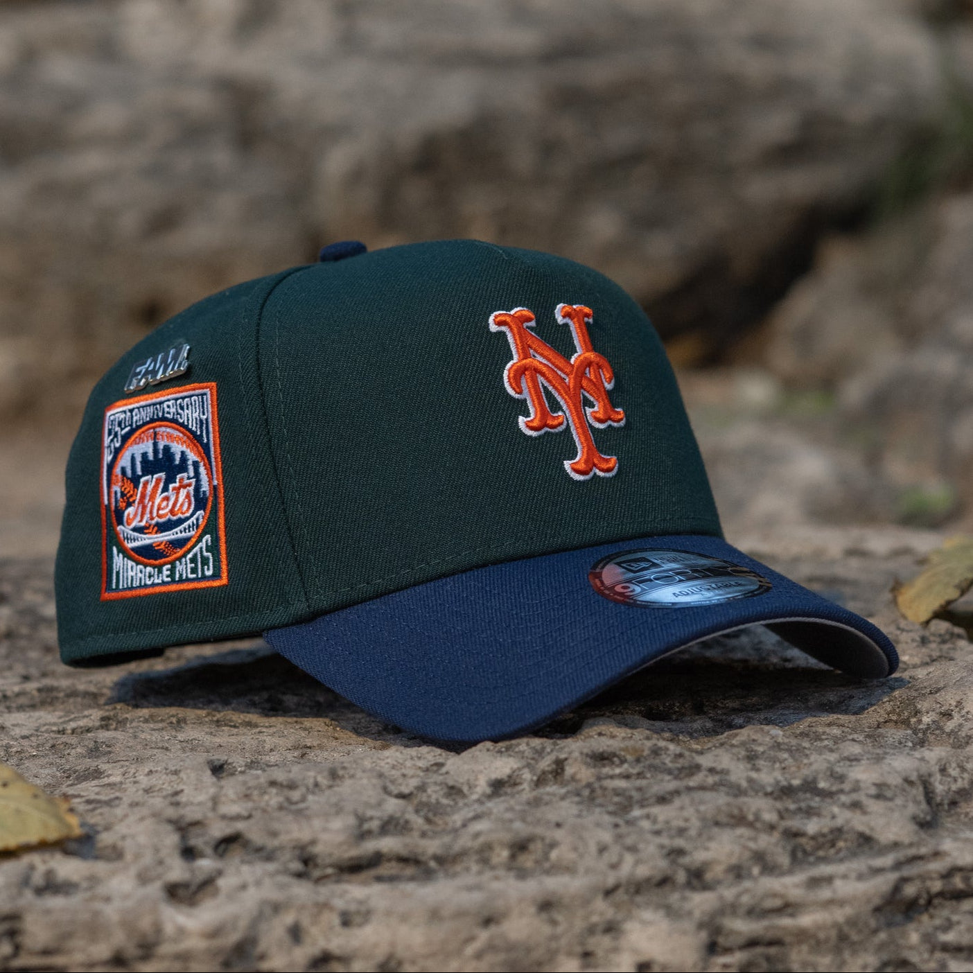 NEW YORK METS MLB GREEN BLUE TWO TONE GRAY UV / NEW ERA 9FORTY A-FRAME
