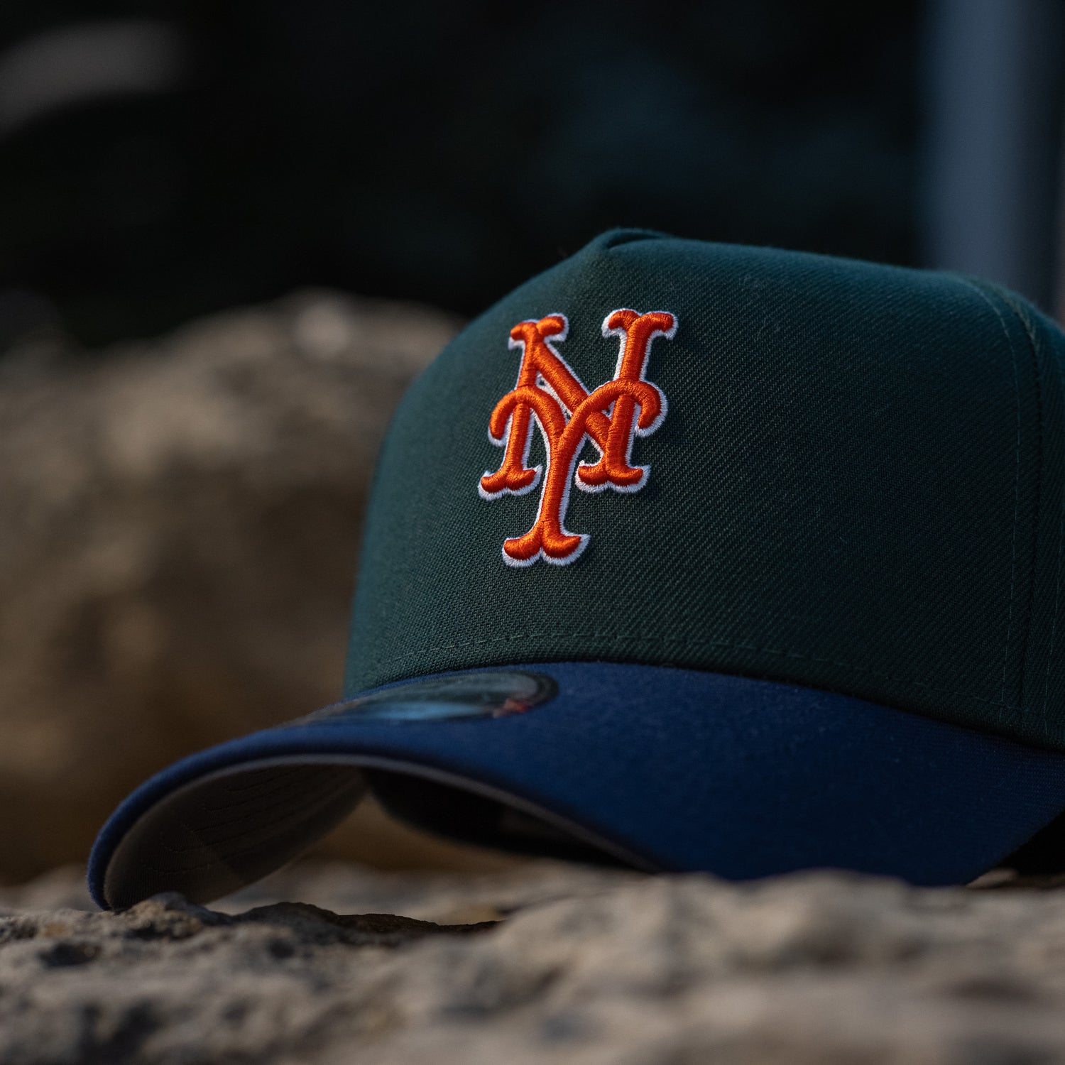 NEW YORK METS MLB GREEN BLUE TWO TONE GRAY UV / NEW ERA 9FORTY A-FRAME