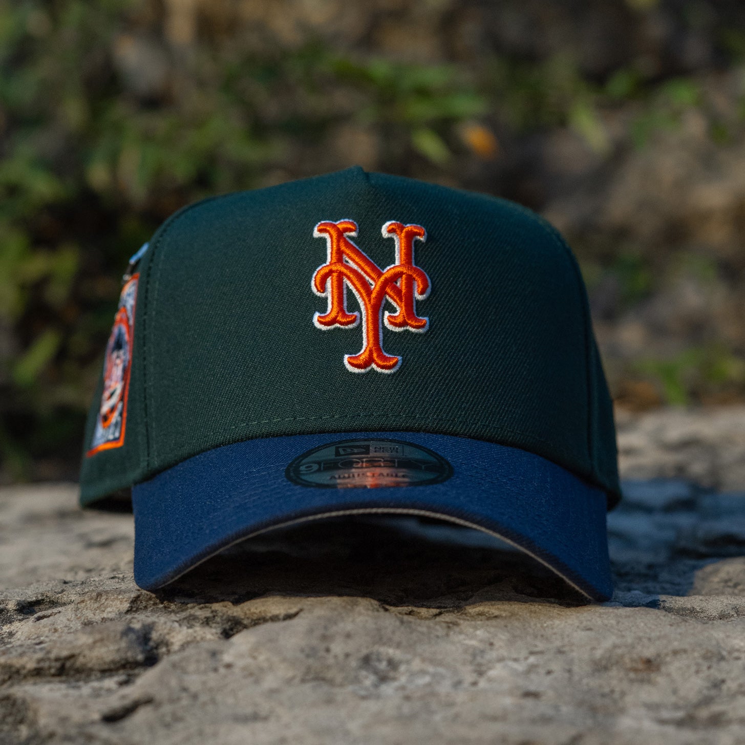 NEW YORK METS MLB GREEN BLUE TWO TONE GRAY UV / NEW ERA 9FORTY A-FRAME
