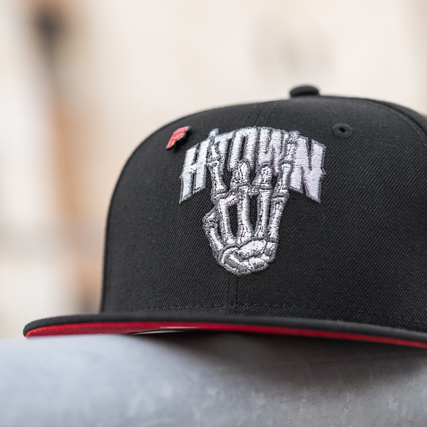 HOUSTON TEXANS NFL BLACK SCARLET UV / NEW ERA 59FIFTY CAP