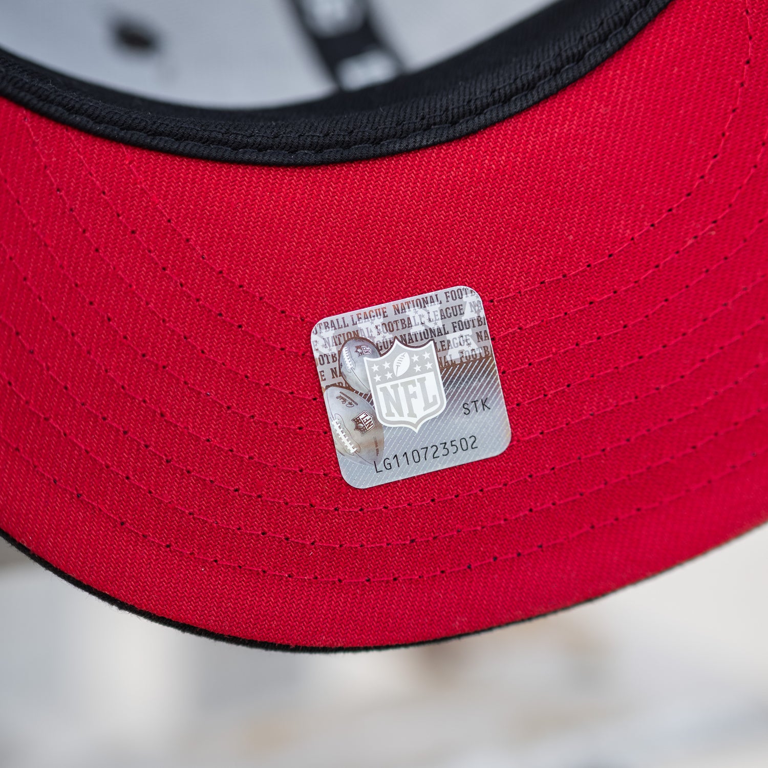 HOUSTON TEXANS NFL BLACK SCARLET UV / NEW ERA 59FIFTY CAP