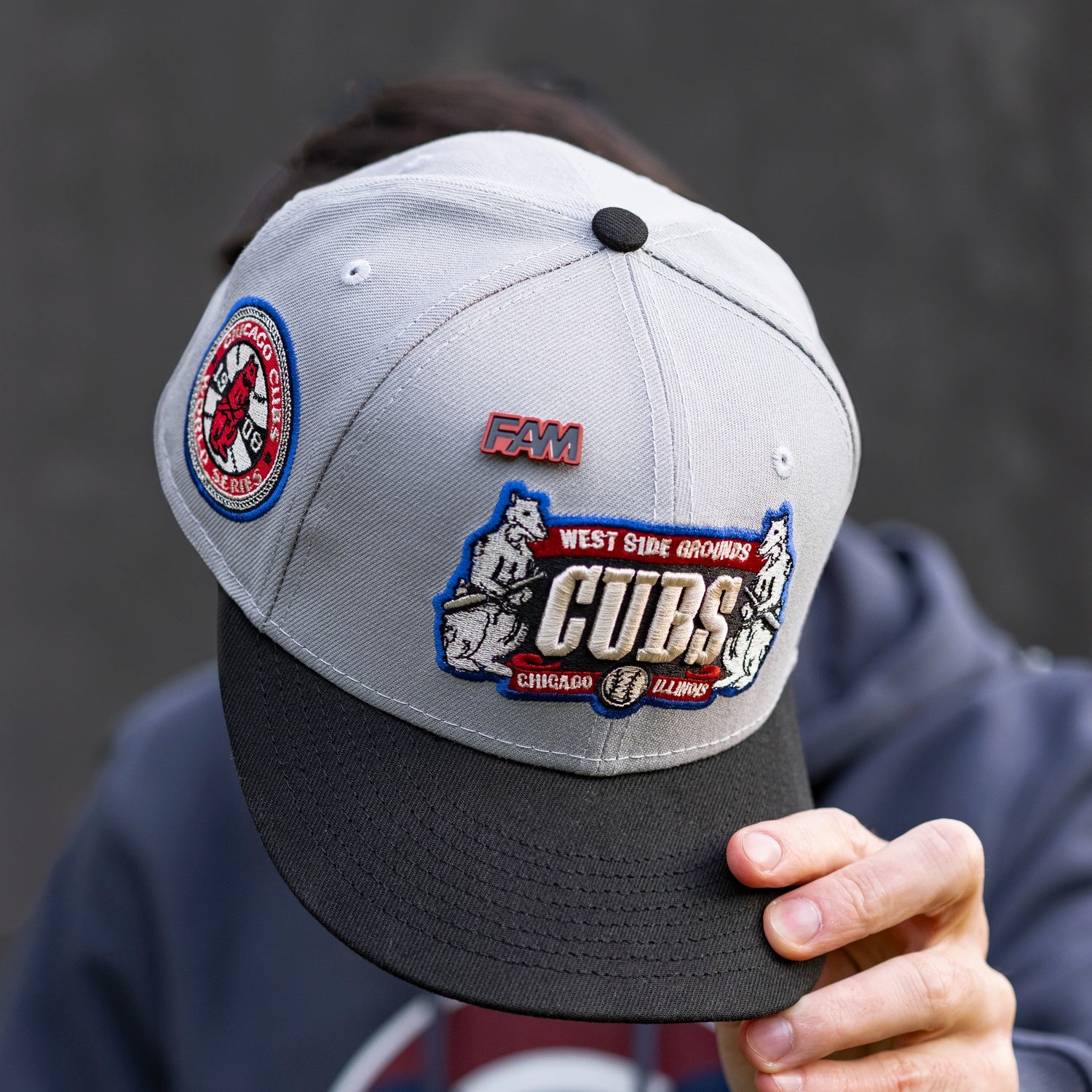 NEW ERA 59FIFTY MLB CHICAGO CUBS WORLD SERIES 1908 TWO TONE / SCARLET UV FITTED CAP