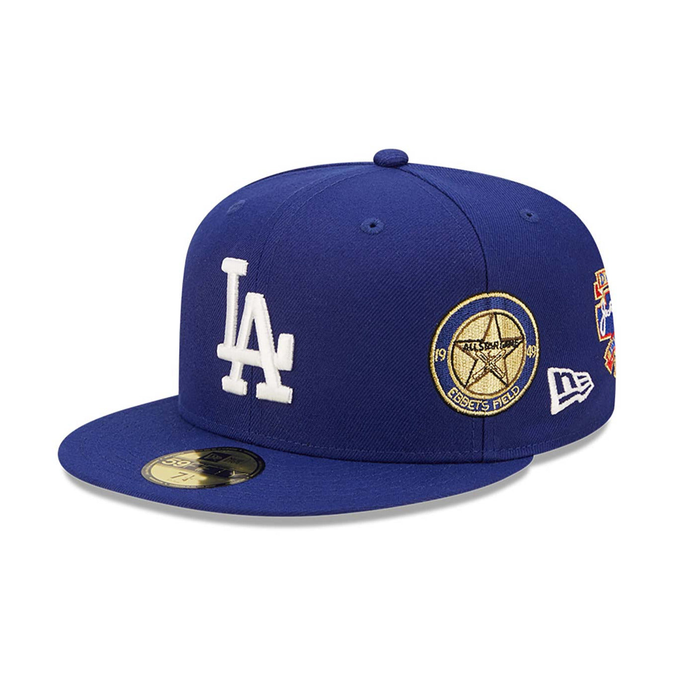 NEW ERA 59FIFTY MLB COOPS MULTI PATCH LOS ANGELES DODGERS BLUE FITTED CAP