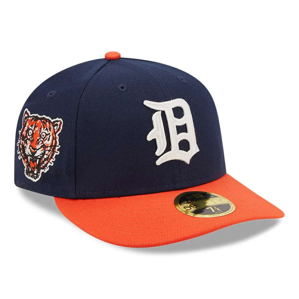 NEW ERA 59FIFTY LOW PROFILE MLB DETROIT TIGERS COOPERSTOWN TWO TONE / GREY UV FITTED CAP