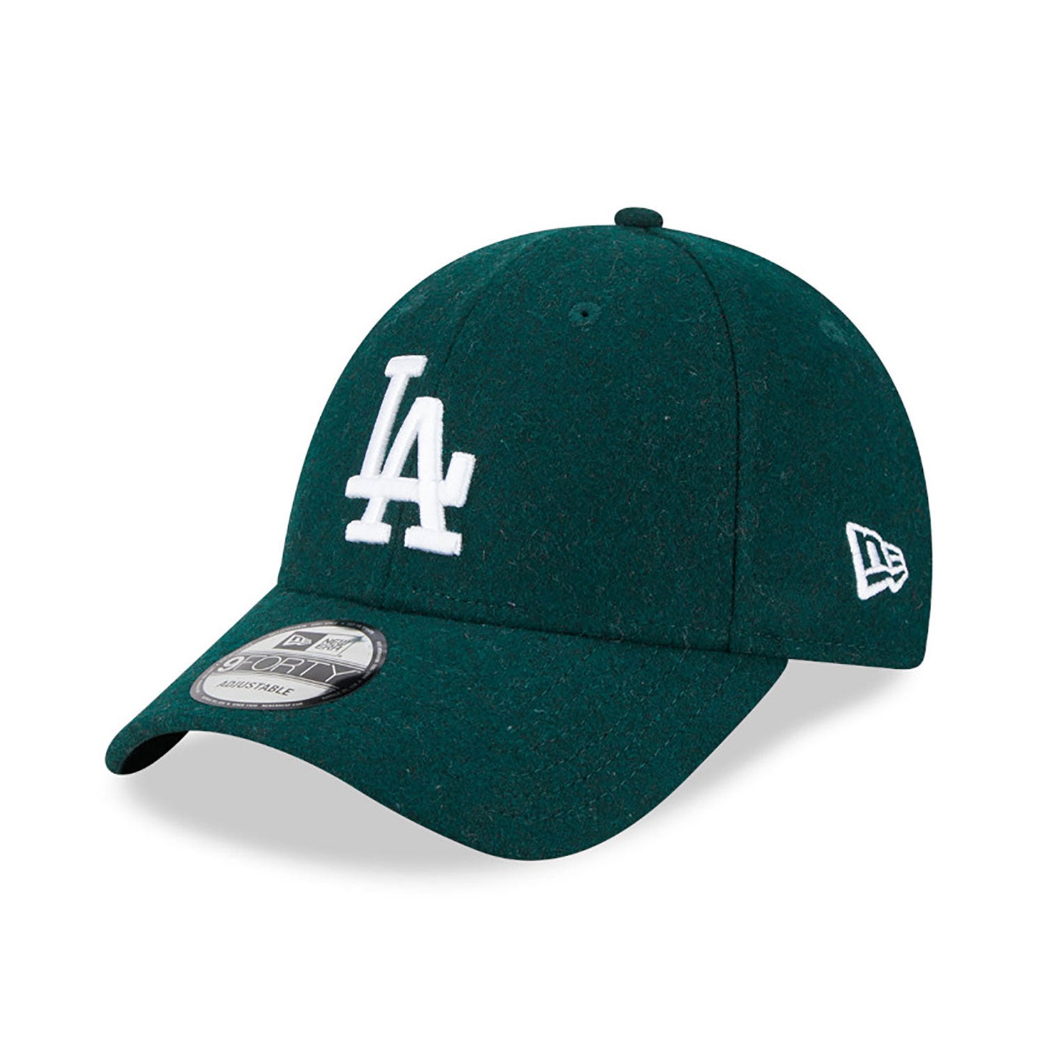 NEW ERA 9FORTY MLB LOS ANGELES DODGERS MELTON WOOL GREEN CAP