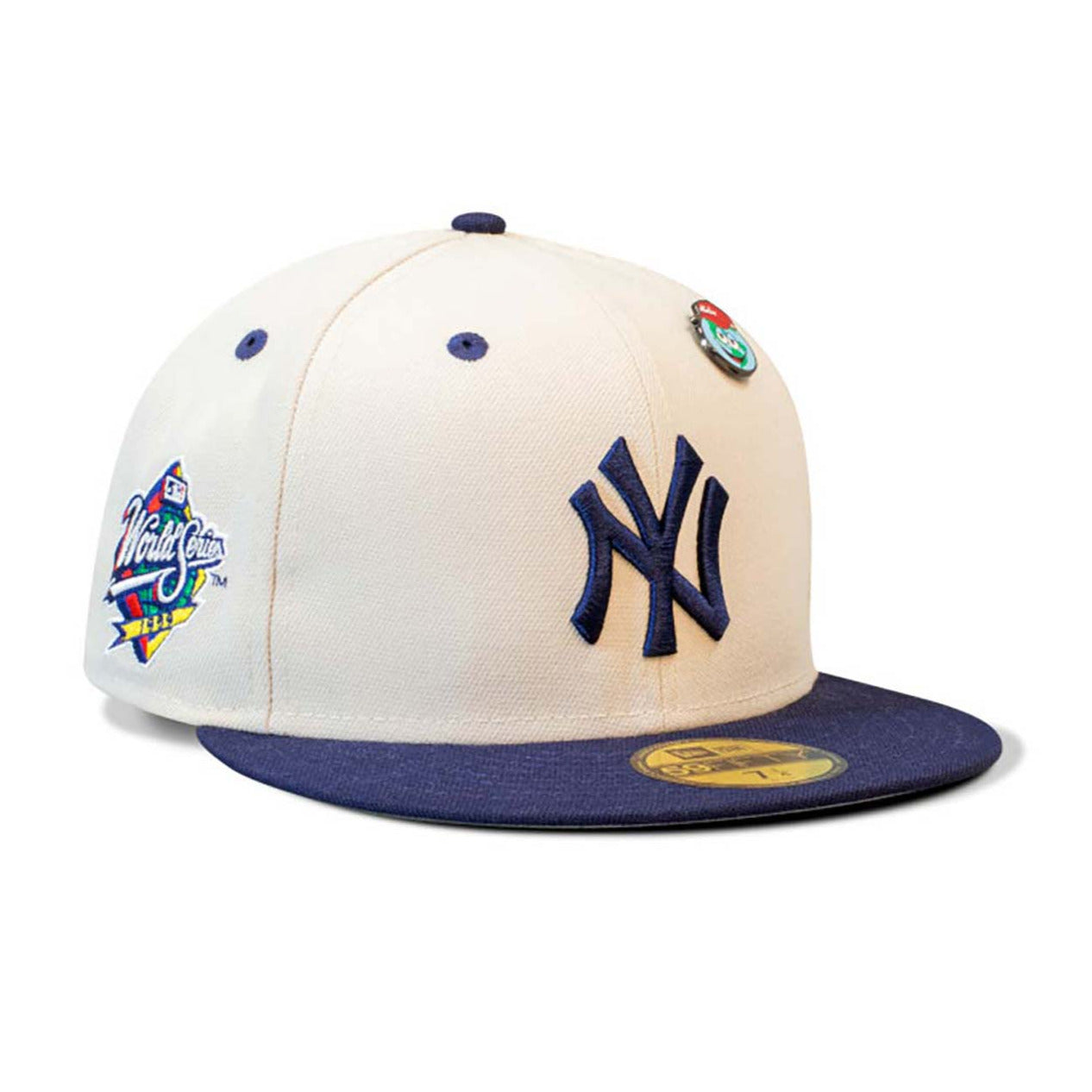 NEW ERA 59FIFTY MLB WORLD SERIES PIN NEW YORK YANKEES TWO TONE FITTED CAP