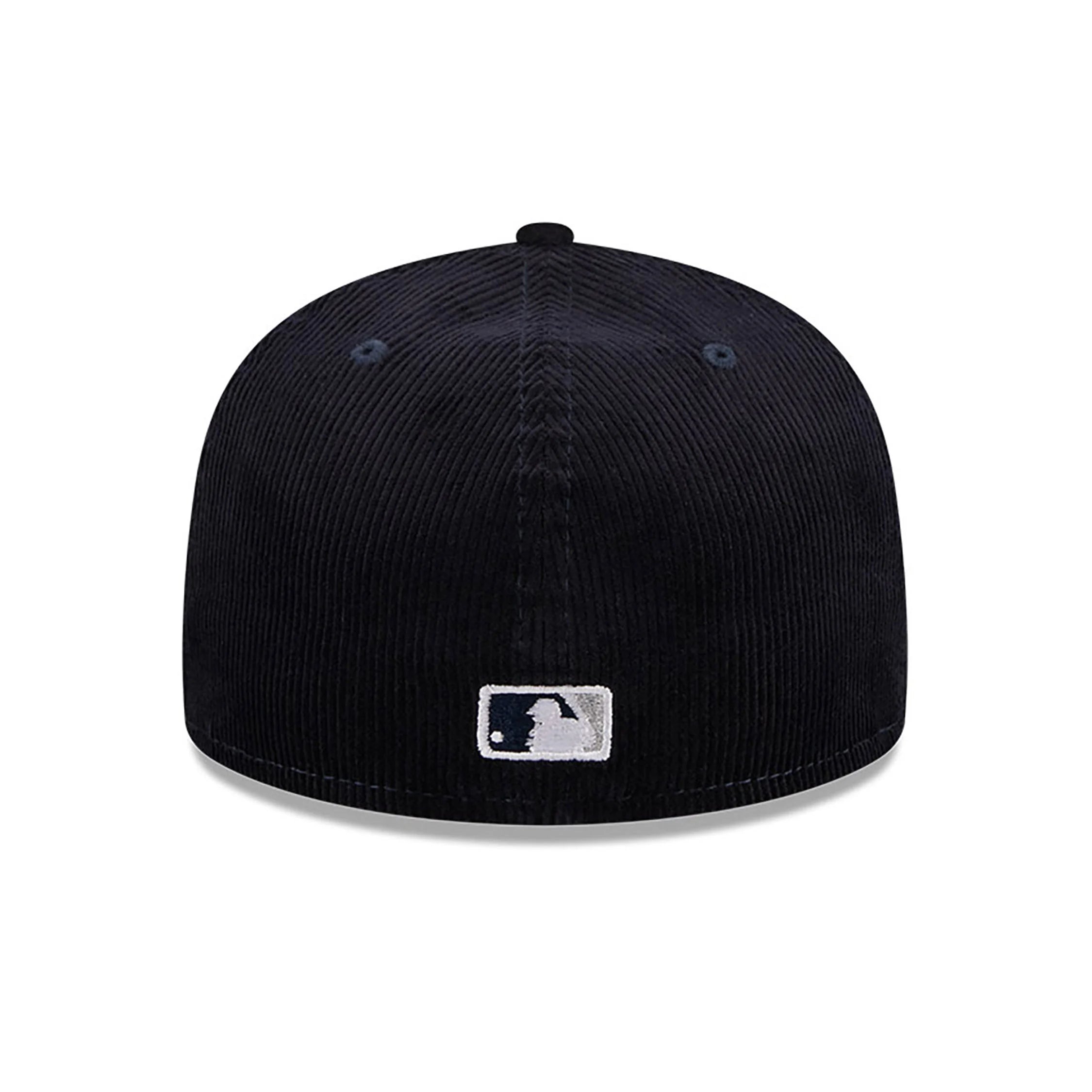 NEW ERA 59FIFTY MLB THROWBACK CORD NEW YORK YANKEES NAVY FITTED CAP