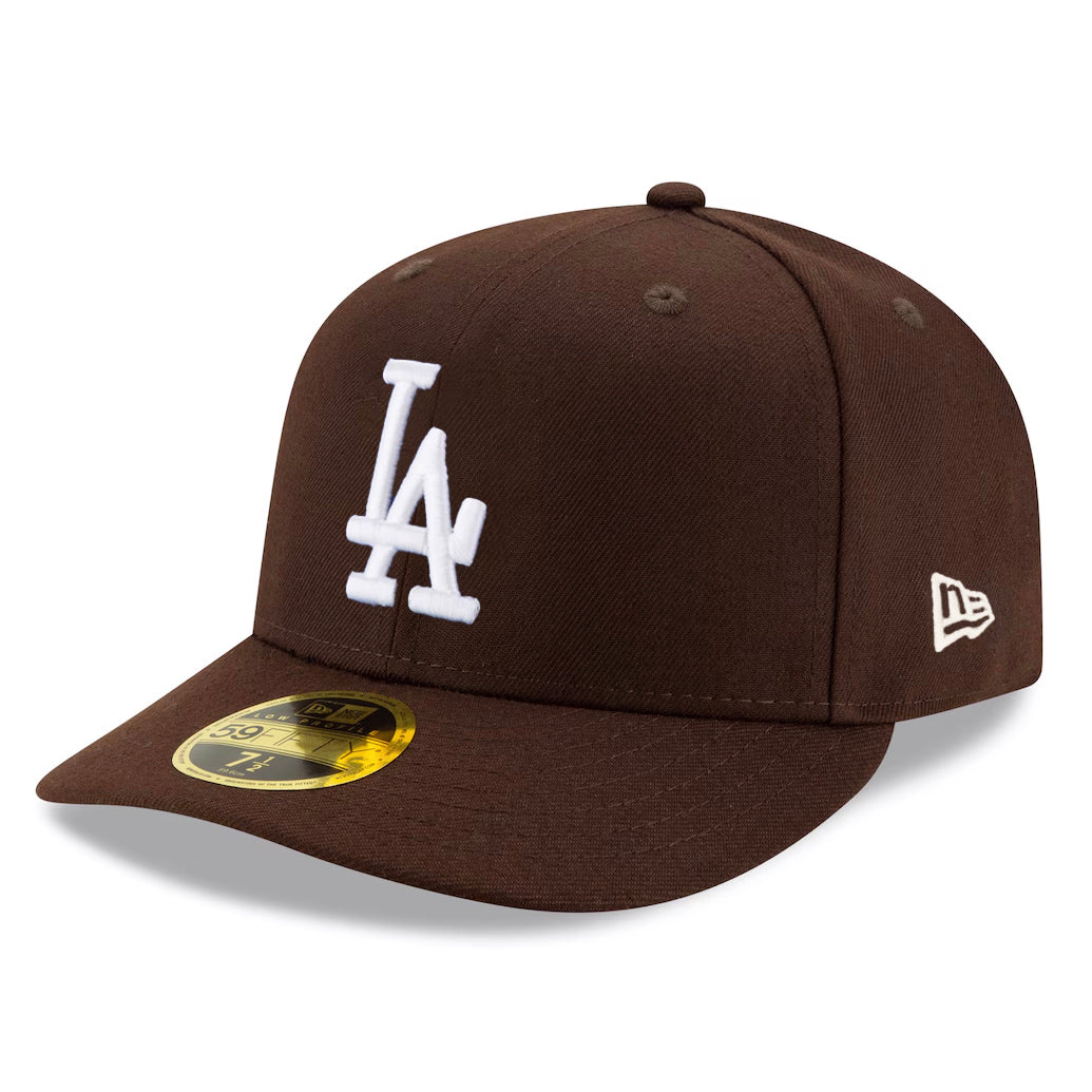 LOS ANGELES DODGERS MLB WALNUT GRAY UV / NEW ERA LOW PROFILE FITTED 59FIFTY CAP