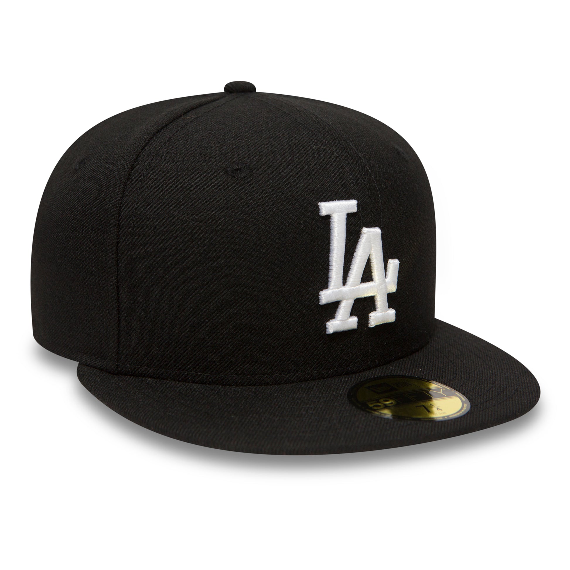 New Era 59FIFTY Los Angeles Dodgers Hat - Black, Black Black / 7 5/8