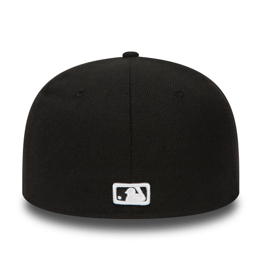 NEW ERA 59FIFTY LOS ANGELES DODGERS BLACK/WHITE FITTED CAP