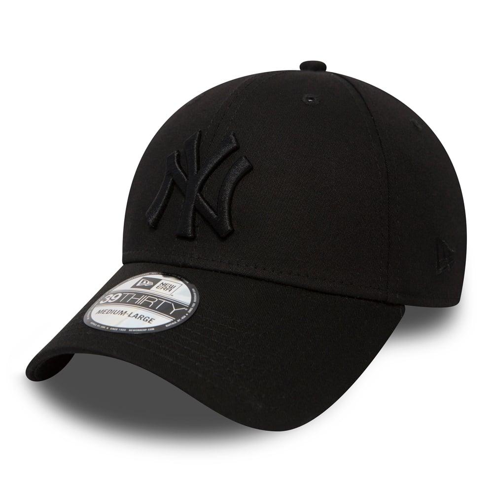 NEW ERA 39THIRTY LEAGUE ESSENTIAL NEW YORK YANKEES BLACK CAP