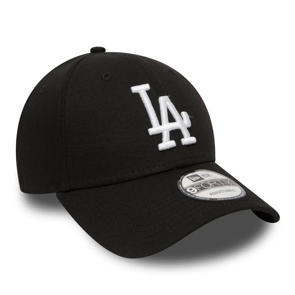 NEW ERA 9FORTY LEAGUE ESSENTIAL LOS ANGELES DODGERS BLACK CAP - FAM