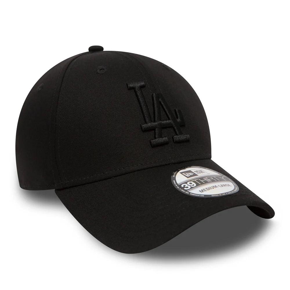 NEW ERA 39THIRTY LOS ANGELES DODGERS  BLACK FITTED CAP