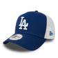 NEW ERA 9FORTY A-FRAME LOS ANGELES DODGERS BLUE TRUCKER CAP