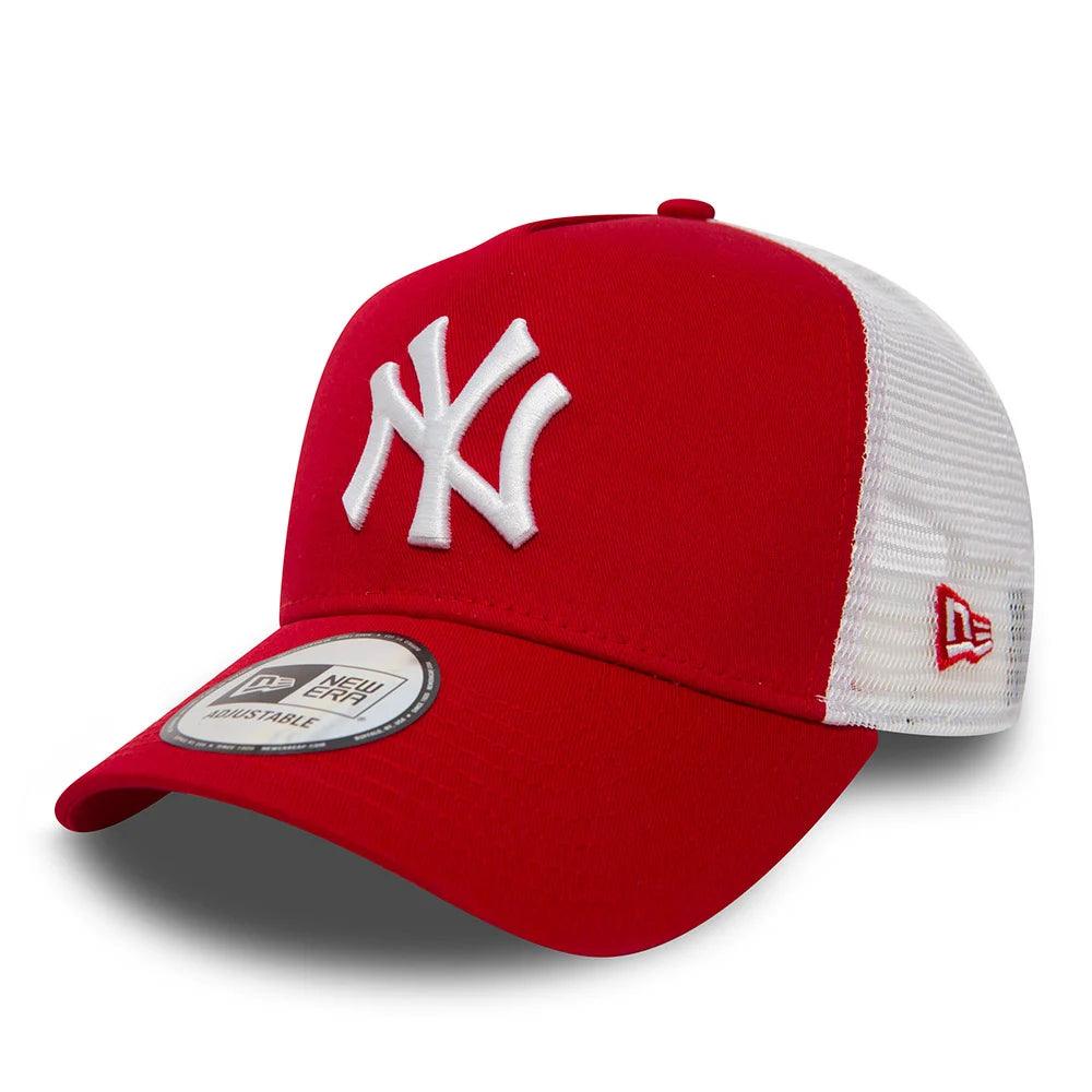 NEW ERA 9FORTY A-FRAME MLB NEW YORK YANKEES CLEAN RED CAP - FAM