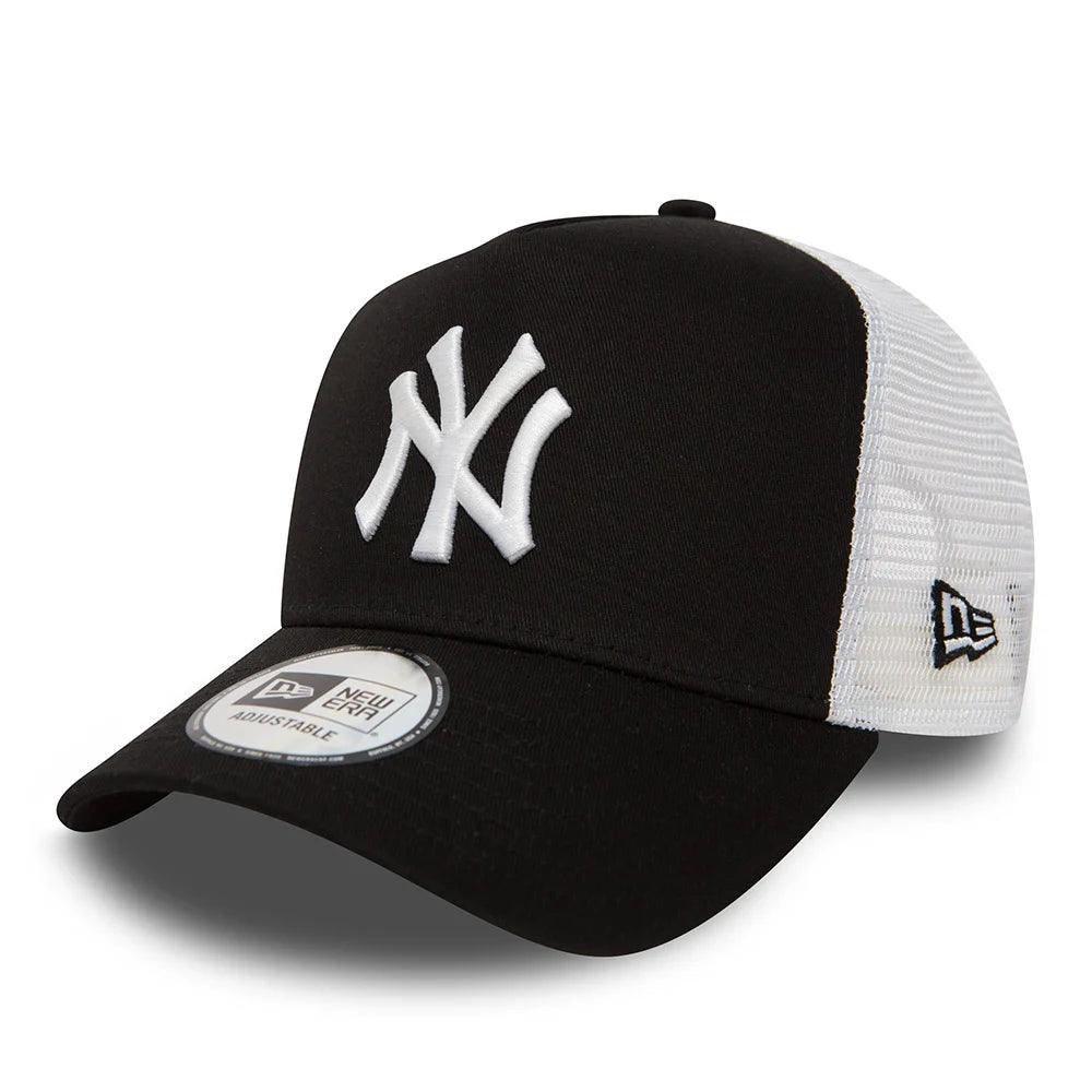 NEW ERA 9FORTY A-FRAME MLB NEW YORK YANKEES CLEAN BLACK CAP - FAM