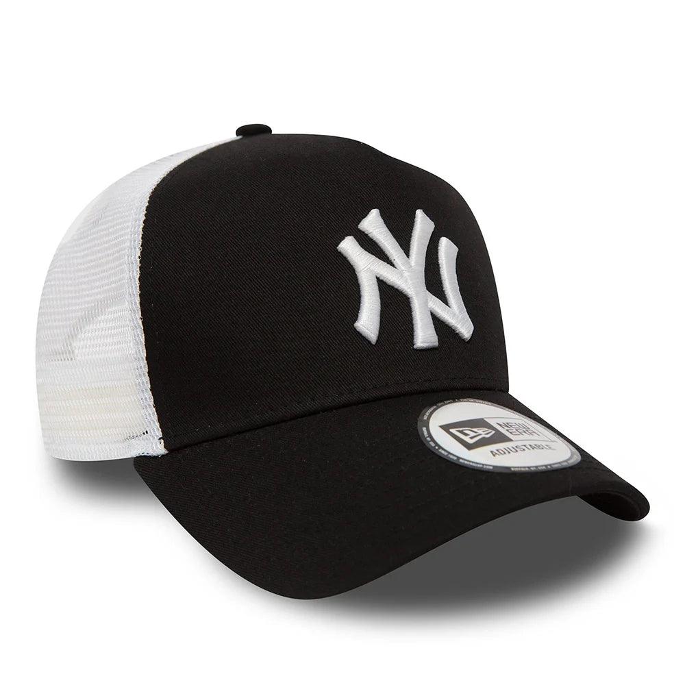 NEW ERA 9FORTY A-FRAME MLB NEW YORK YANKEES CLEAN BLACK CAP - FAM