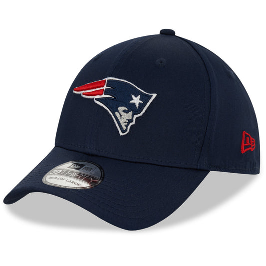NEW ERA 39THIRTY NFL NEW ENGLAND PATRIOTS NAVY STRETCH FITTED CAP