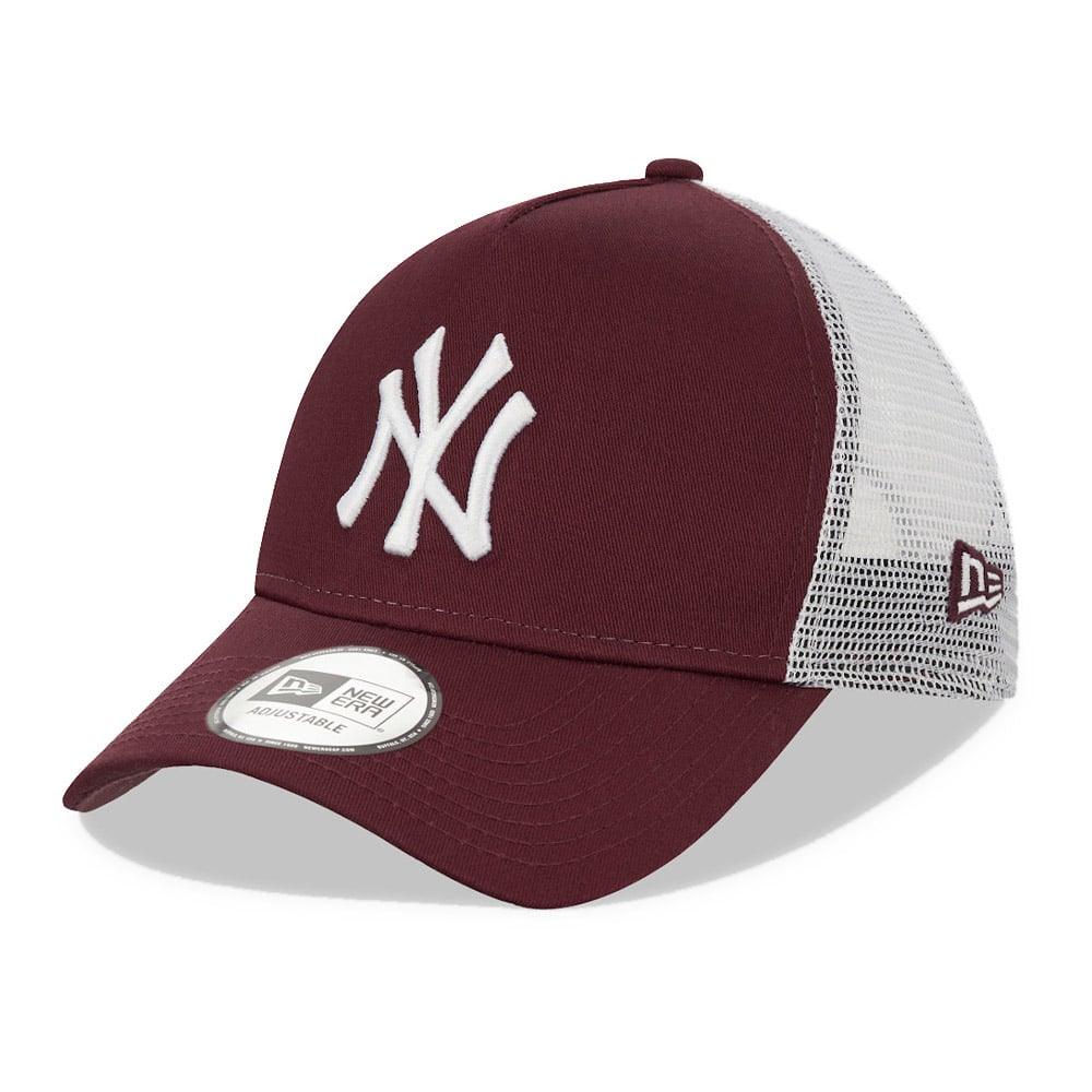NEW ERA MLB TRUCKER A-FRAME NEW YORK YANKEES MAROON CAP