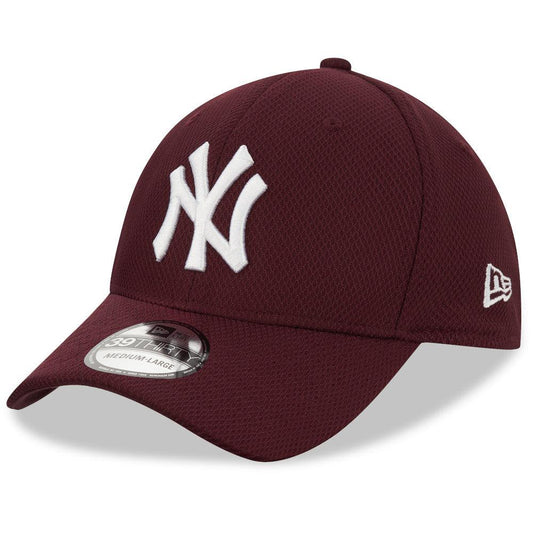 12523908 39THIRTY MLB NEW YORK YANKEES DIAMOND ERA STRETCH FIT MAROON CAP