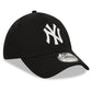 NEW ERA 39THIRTY MLB NEW YORK YANKEES DIAMOND ERA STRETCH FIT BLACK CAP