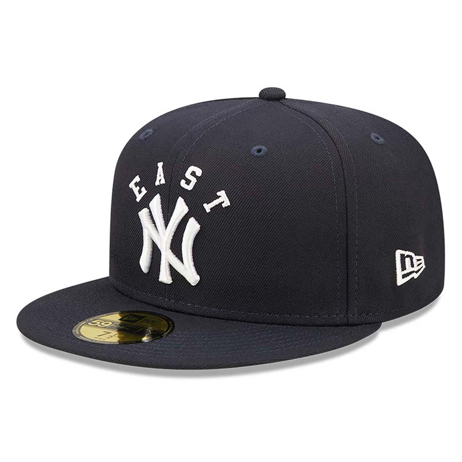 NEW ERA 59FIFTY MLB LEAGUE NEW YORK YANKEES TEAM NAVY FITTED CAP - FAM