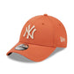 NEW ERA 9FORTY MLB LEAGUE ESSENTIAL NEW YORK YANKEES PEACH CAP