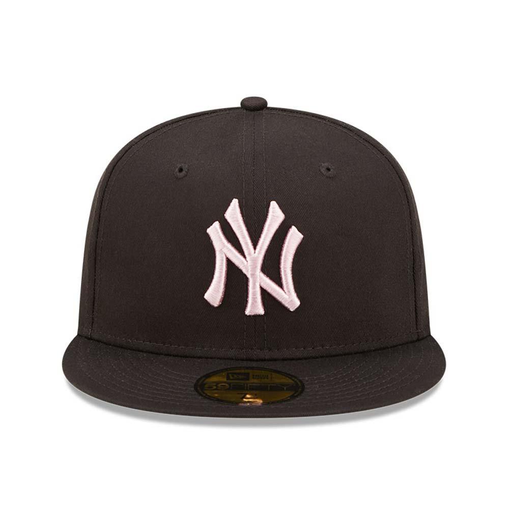 NEW ERA 59FIFTY MLB LEAGUE NEW YORK YANKEES TEAM BLACK FITTED CAP