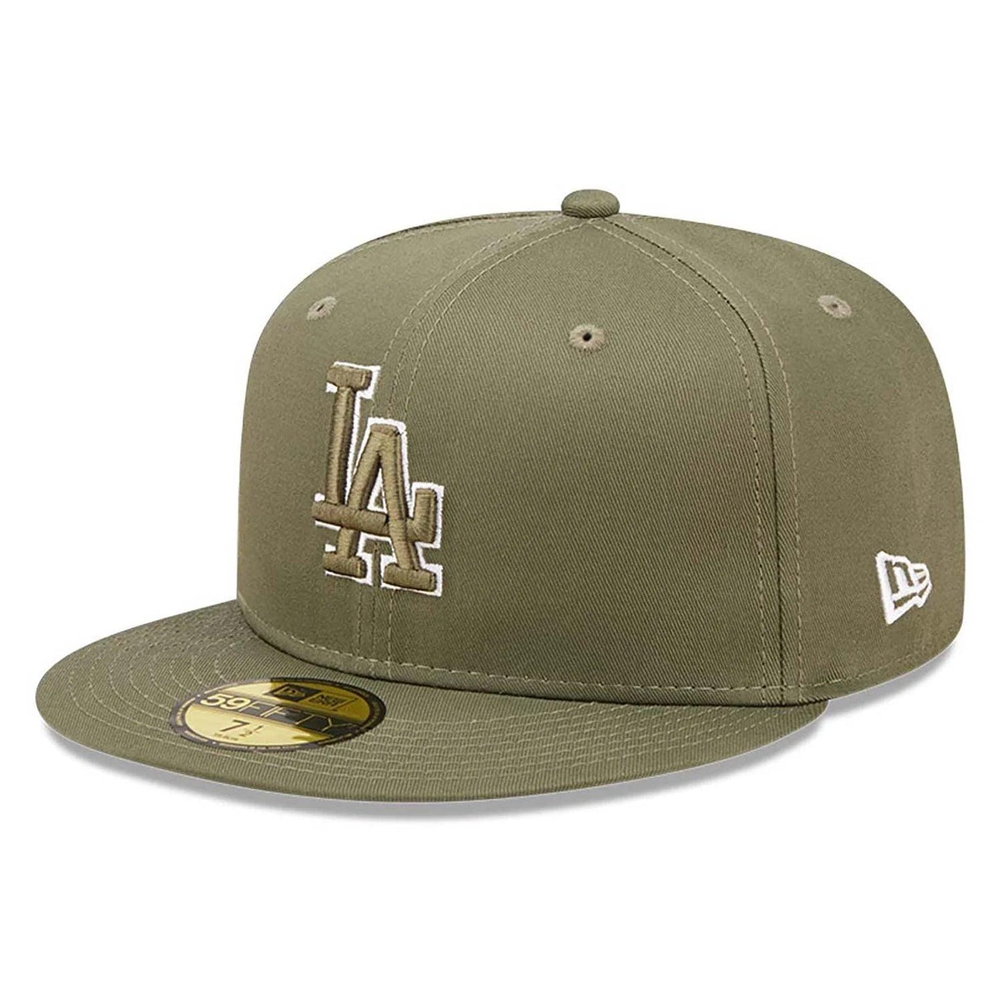 NEW ERA 59FIFTY MLB LOS ANGELES DODGERS TEAM OUTLINE OLIVE / OLIVE UV FITTED CAP