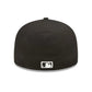NEW ERA 59FIFTY MLB NEW YORK YANKEES TEAM OUTLINE BLACK / BLACK UV FITTED CAP