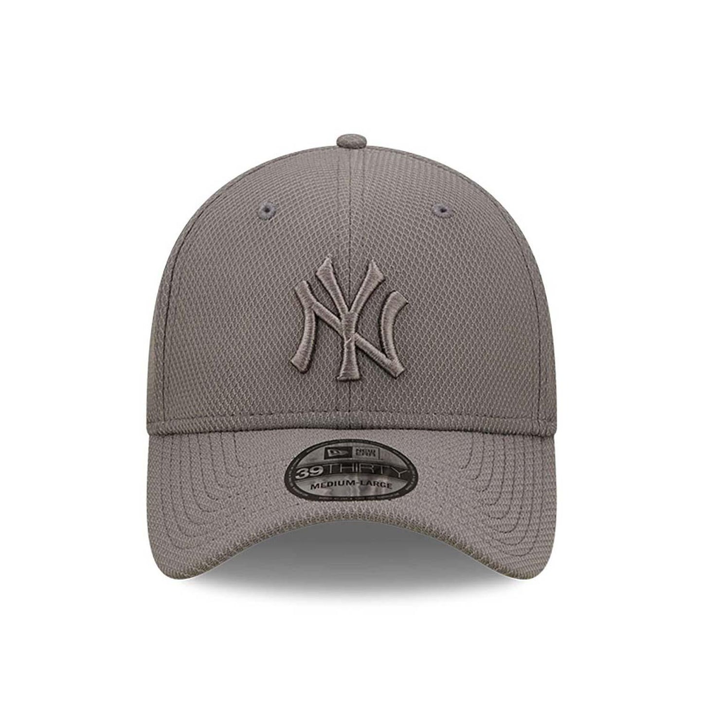 NEW ERA 39THIRTY MLB NEW YORK YANKEES DIAMOND ERA STRETCH FIT GREY CAP