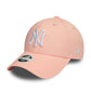 80489299 9FORTY WOMAN NEW YORK YANKEES PINK CAP