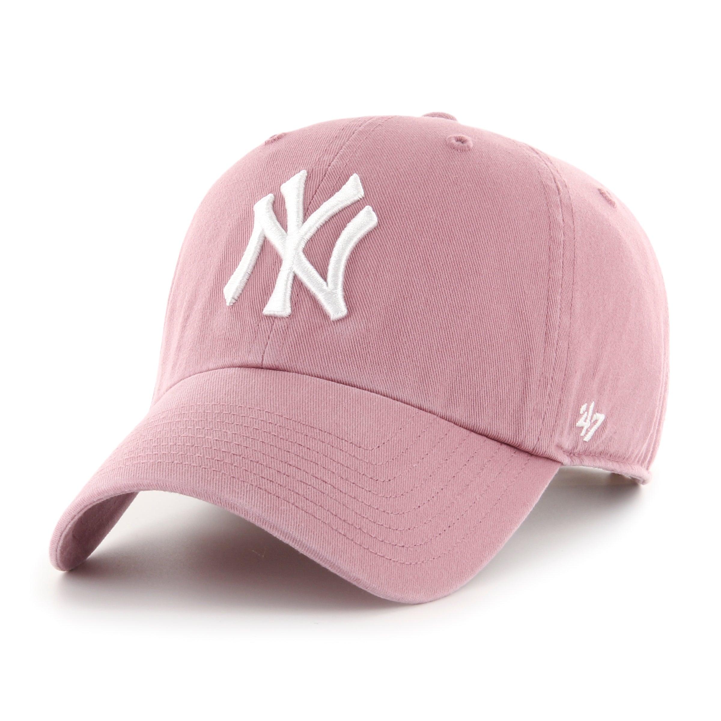MLB NEW YORK YANKEES MAUVE ’47 CLEAN UP BABY PINK - FAM
