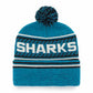 NHL SAN JOSE SHARKS CAP ´47 CUFF KNIT ICE BLUE