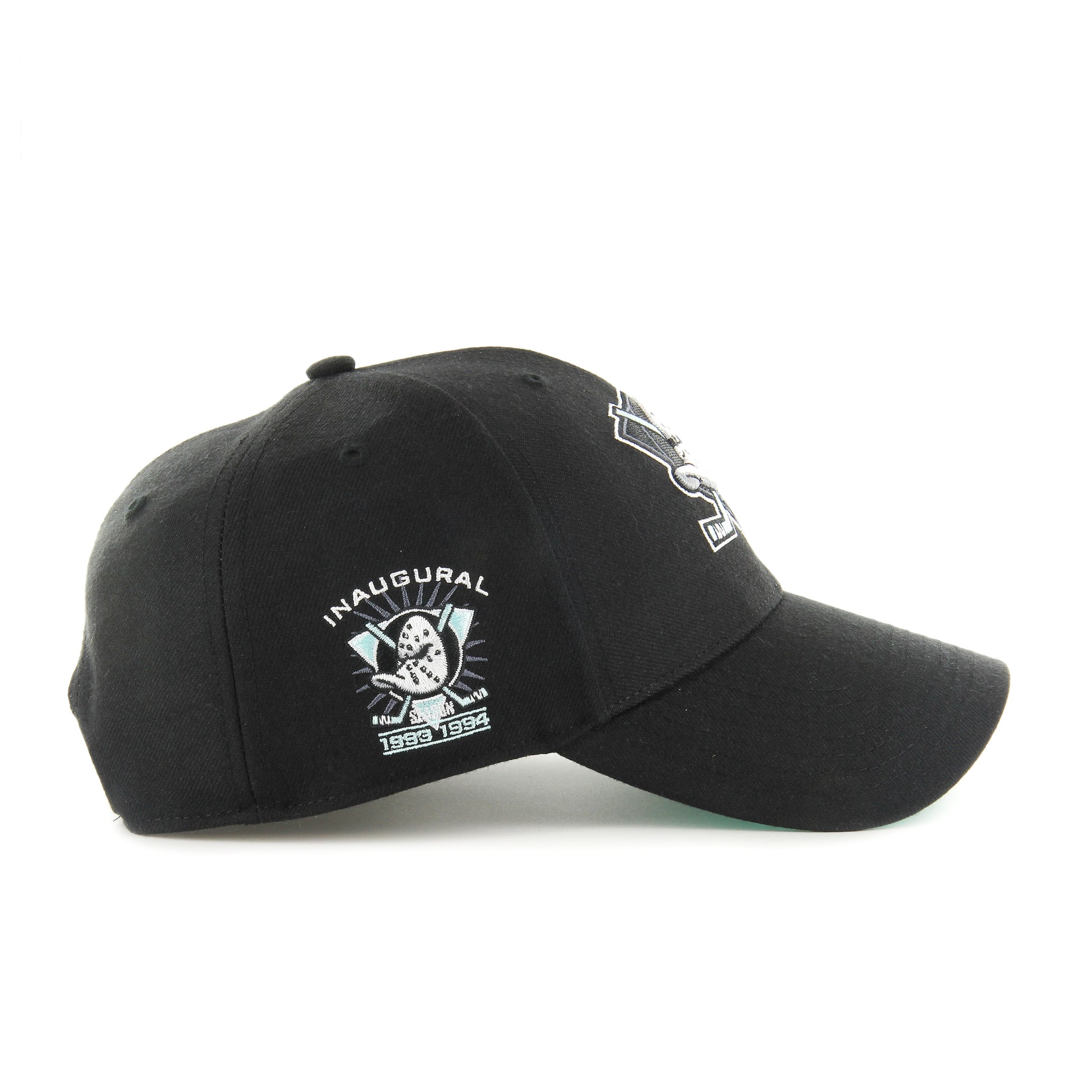 47Brand Anaheim Ducks Vintage Dark Teal Sure Shot Ballpark MVP Snapback Hat, 47 BRAND HATS, CAPS