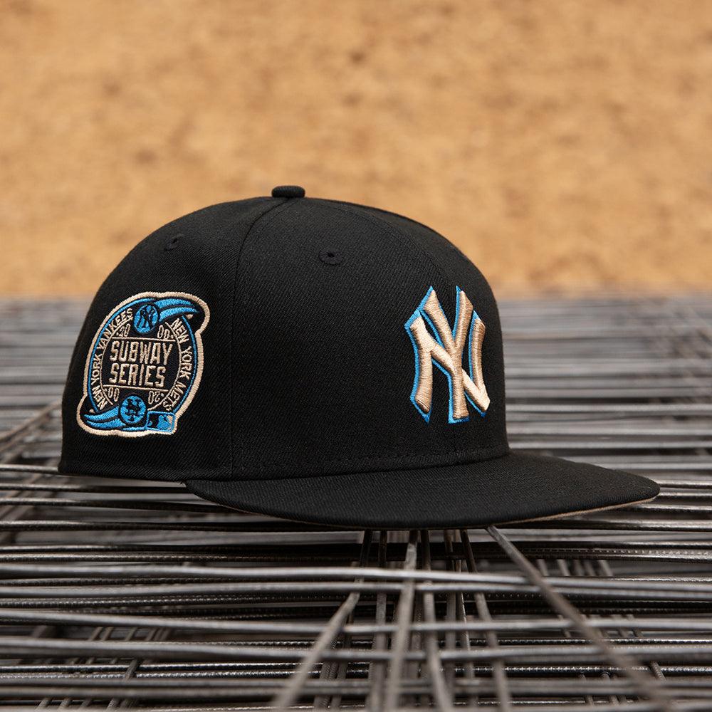 NEW ERA 59FIFTY MLB NEW YORK YANKEES SUBWAY SERIES 2000 BLACK / CAMEL UV FITTED CAP