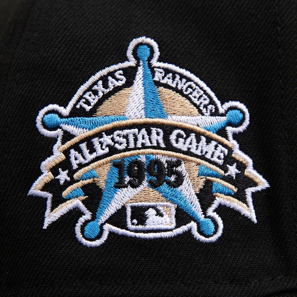 NEW ERA 59FIFTY MLB TEXAS RANGERS ALL STAR GAME 1995 BLACK / CAMEL UV FITTED CAP - FAM
