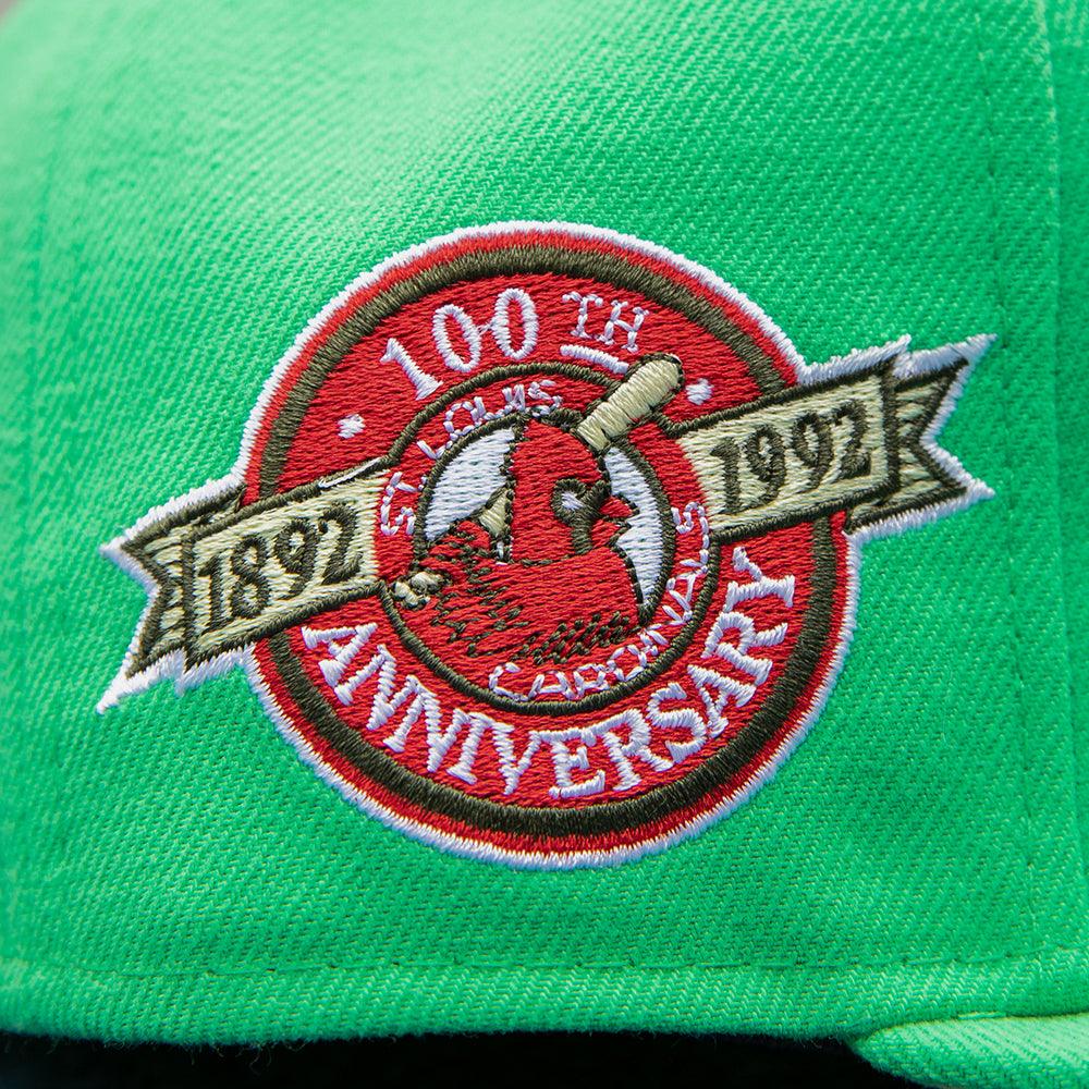 LIMITED 59FIFTY MLB SAINT LOUIS CARDINALS 100th ANNIVERSARY ISLAND GREEN / SOFT YELLOW UV - FAM