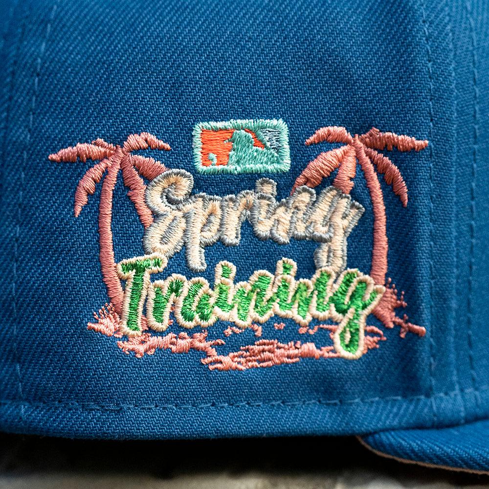 NEW ERA 59FIFTY MLB PITTSBURGH PIRATES SPRING TRAINING AZURE BLUE / BLUSH SKY UV FITTED CAP