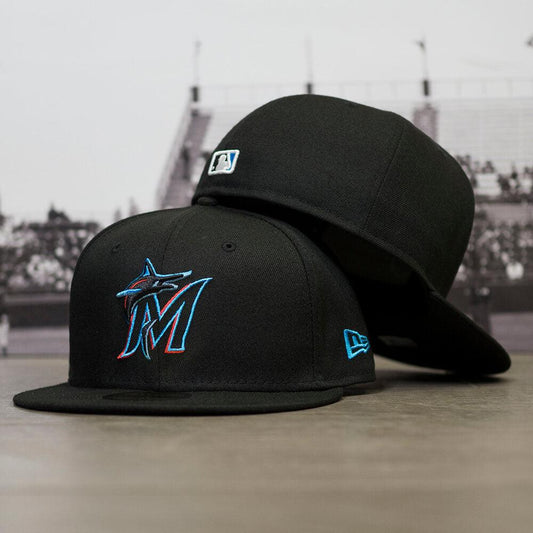 NEW ERA 59FIFTY MLB AUTHENTIC MIAMI MARLINS TEAM FITTED CAP
