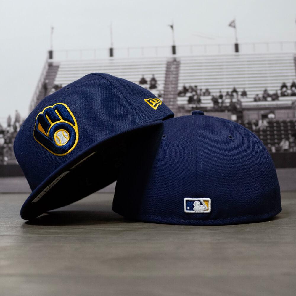 NEW ERA 59FIFTY MLB AUTHENTIC MILWAUKEE BREWERS TEAM FITTED CAP - FAM