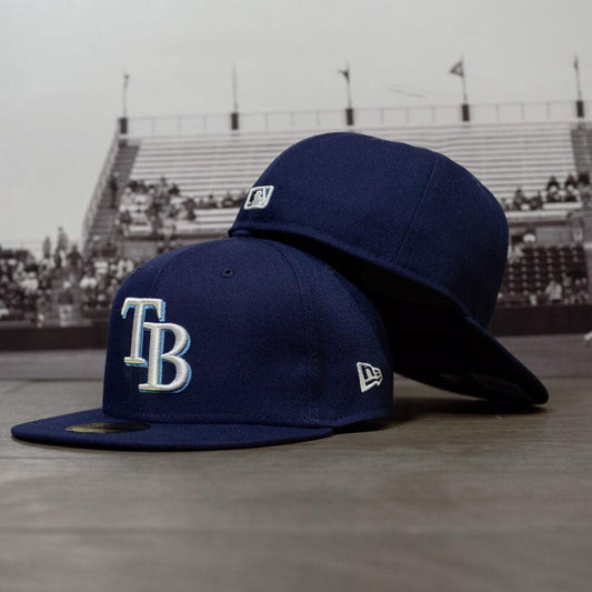 NEW ERA 59FIFTY MLB AUTHENTIC TAMPA BAY RAYS TEAM FITTED CAP