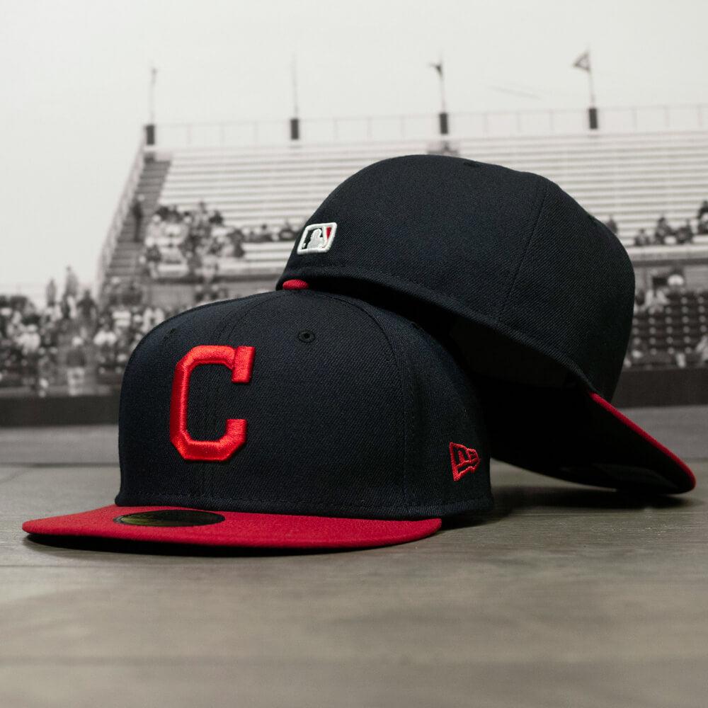 NEW ERA 59FIFTY MLB AUTHENTIC CLEVELAND INDIANS TEAM FITTED CAP